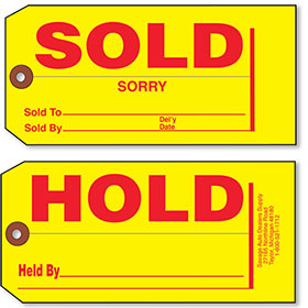 Oval Windshield Slogan Stickers - Red & Yellow